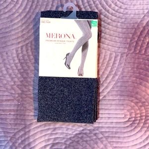 Merona premium opaque tights control top gray